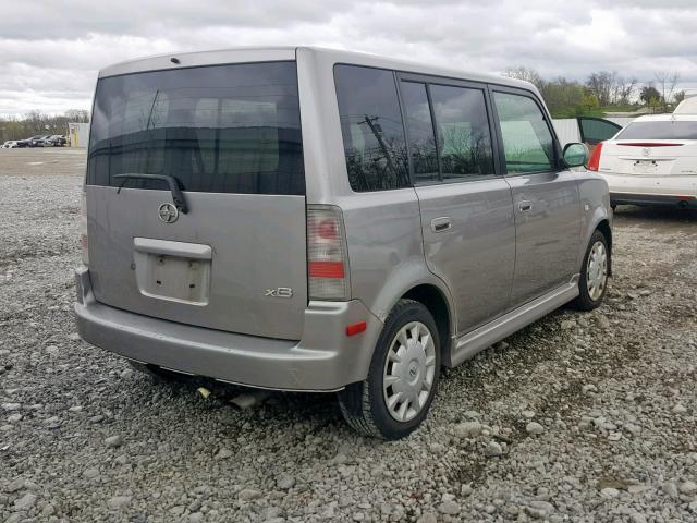 JTLKT324X64046930 - 2006 TOYOTA SCION XB 灰色 照片 4