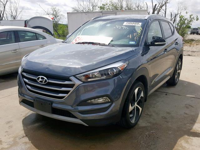 KM8J33A26HU317620 - 2017 HYUNDAI TUCSON LIM GRAY photo 2