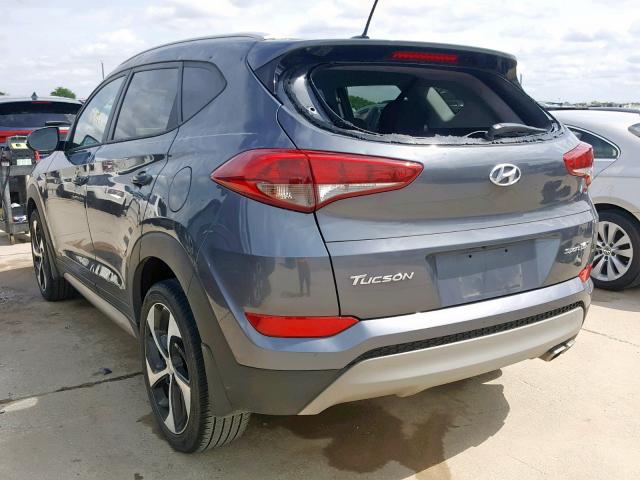 KM8J33A26HU317620 - 2017 HYUNDAI TUCSON LIM GRAY photo 3