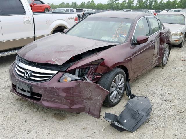 1HGCP2F89CA051210 - 2012 HONDA ACCORD EXL RED photo 2