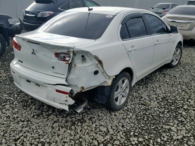 JA3AU26U08U037096 - 2008 MITSUBISHI LANCER ES WHITE photo 4