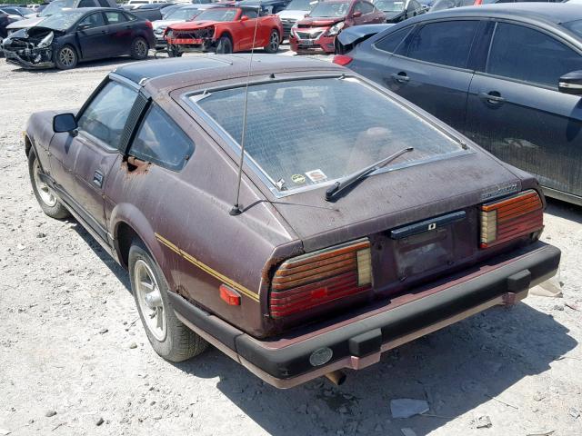 JN1HZ04S9CX445646 - 1982 DATSUN 280ZX BURGUNDY photo 3