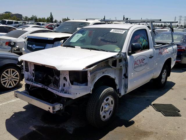 5TFNX4CN5EX033199 - 2014 TOYOTA TACOMA WHITE photo 2