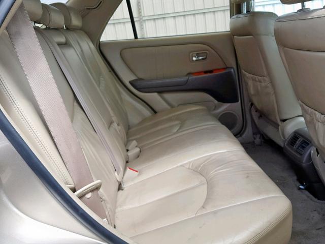 JTJGF10U710092230 - 2001 LEXUS RX 300 GOLD photo 6