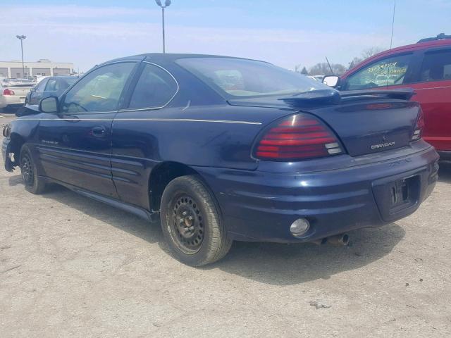 1G2NE12T0YM820141 - 2000 PONTIAC GRAND AM S BLUE photo 3