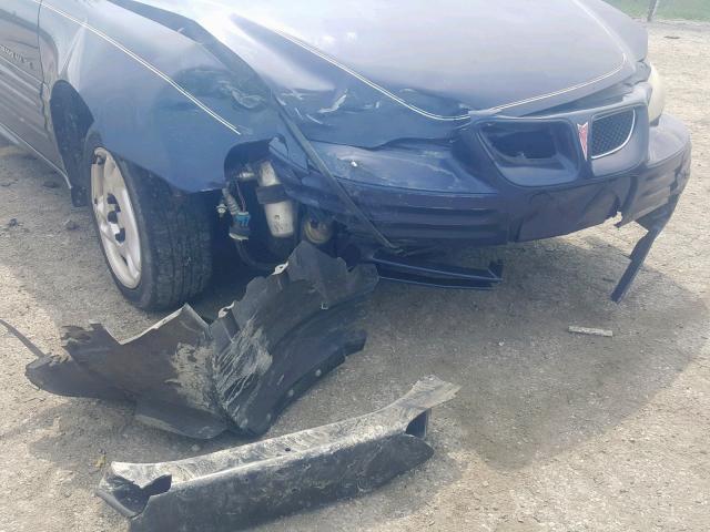1G2NE12T0YM820141 - 2000 PONTIAC GRAND AM S BLUE photo 9