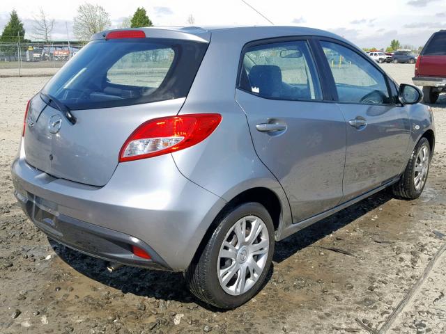 JM1DE1KZ5E0173136 - 2014 MAZDA MAZDA2 SPO 银色 照片 4