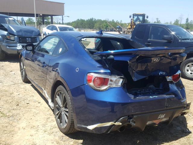 JF1ZNAA14D2727423 - 2013 TOYOTA SCION FR-S BLUE photo 3