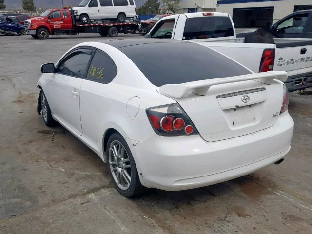 JTKDE167X80259144 - 2008 TOYOTA SCION TC თეთრი ფოტო 3