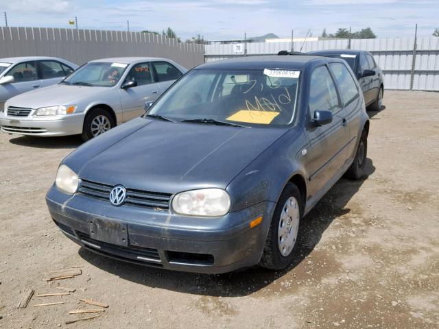 9BWBL61J344022007 - 2004 VOLKSWAGEN GOLF GL BLUE photo 2