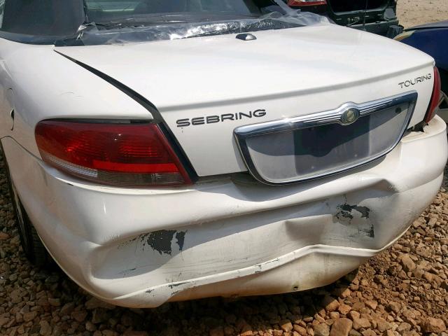 1C3EL55R26N189042 - 2006 CHRYSLER SEBRING TO WHITE photo 9