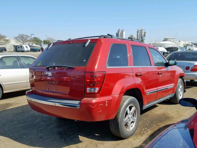 1J8HS58N46C113041 - 2006 JEEP GRAND CHER MAROON photo 4