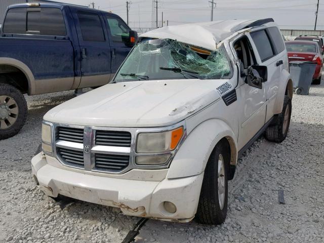 1D8GT58K57W595493 - 2007 DODGE NITRO SLT WHITE photo 2