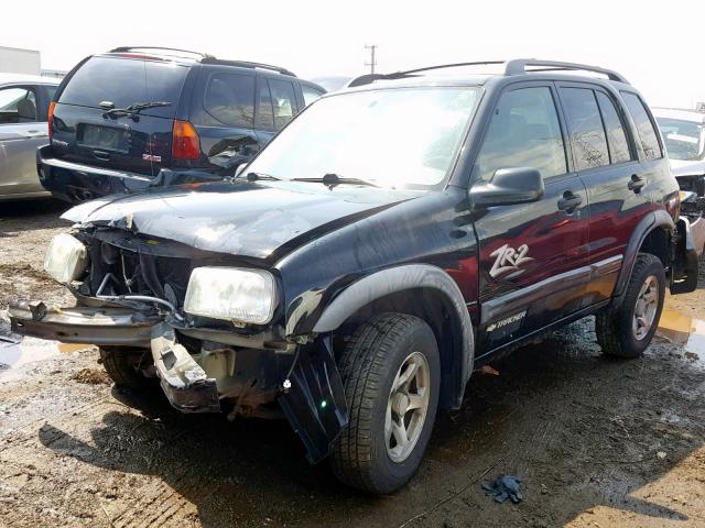 2CNBJ734646910743 - 2004 CHEVROLET TRACKER ZR BLACK photo 2