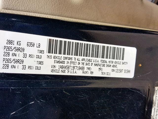 1A8HX58T19F718489 - 2009 CHRYSLER ASPEN LIMI 灰色 照片 10