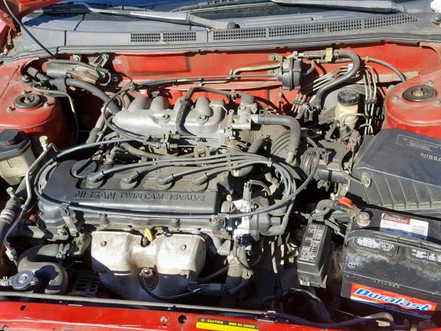 1N4AB42D0TC505762 - 1996 NISSAN 200SX BASE RED photo 7