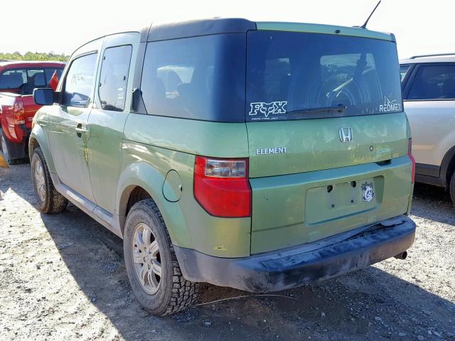 5J6YH28736L013464 - 2006 HONDA ELEMENT EX GREEN photo 3