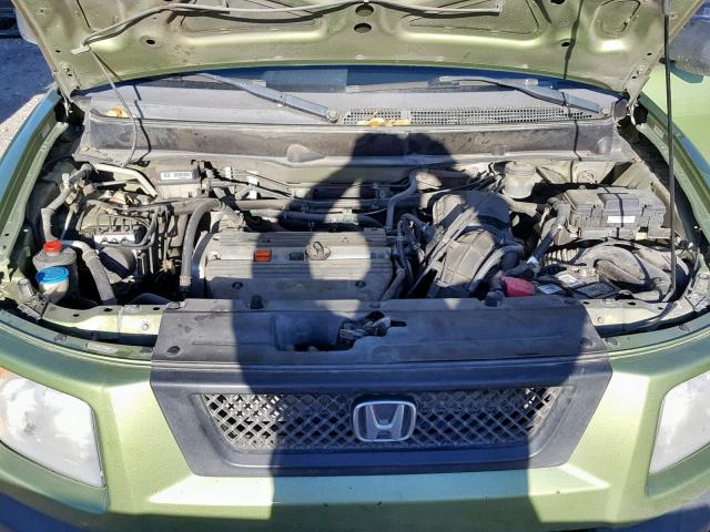 5J6YH28736L013464 - 2006 HONDA ELEMENT EX GREEN photo 7