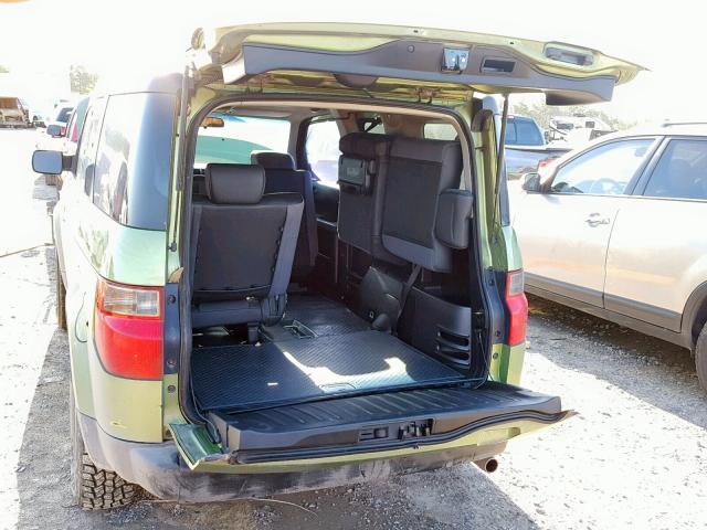 5J6YH28736L013464 - 2006 HONDA ELEMENT EX GREEN photo 9