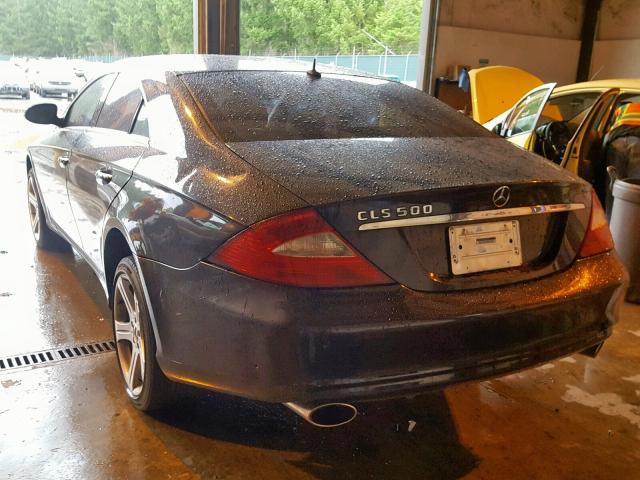 WDDDJ75X46A020046 - 2007 MERCEDES-BENZ CLS 500 BLACK photo 3