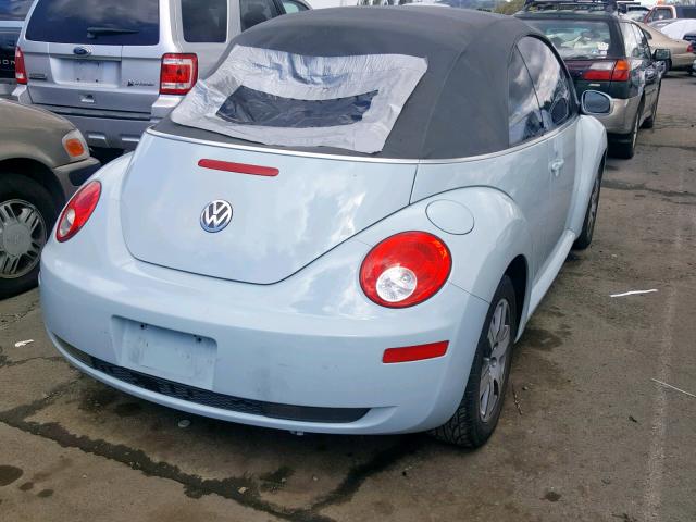 3VWRF31Y96M312882 - 2006 VOLKSWAGEN NEW BEETLE Mavi foto 4