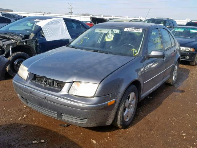 3VWSK69M54M004797 - 2004 VOLKSWAGEN JETTA GLS GRAY photo 2