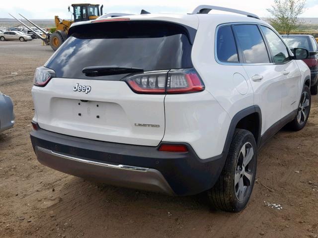 1C4PJLDB3KD300488 - 2019 JEEP CHEROKEE L WHITE photo 4