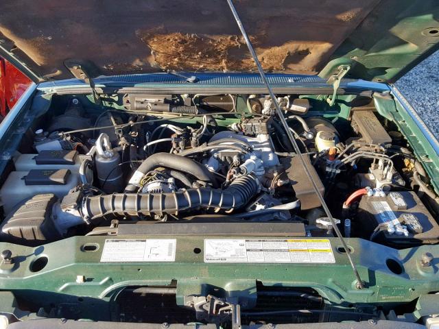 1FTYR11V4YPA13488 - 2000 FORD RANGER GREEN photo 7