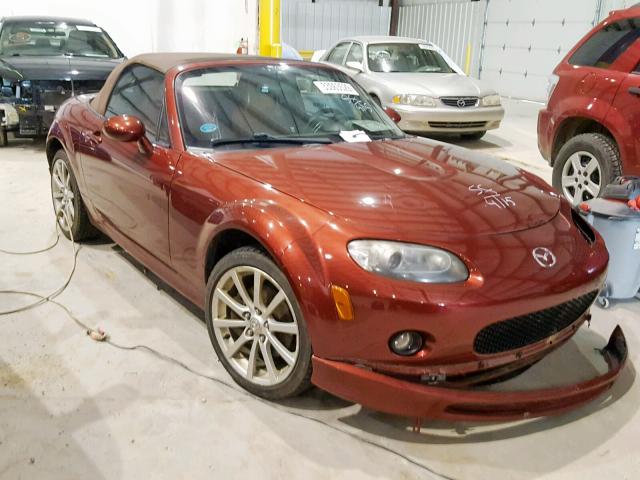 JM1NC25F470128743 - 2007 MAZDA MX-5 MIATA MAROON photo 1