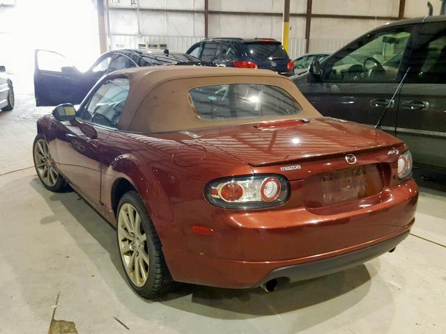 JM1NC25F470128743 - 2007 MAZDA MX-5 MIATA MAROON photo 3