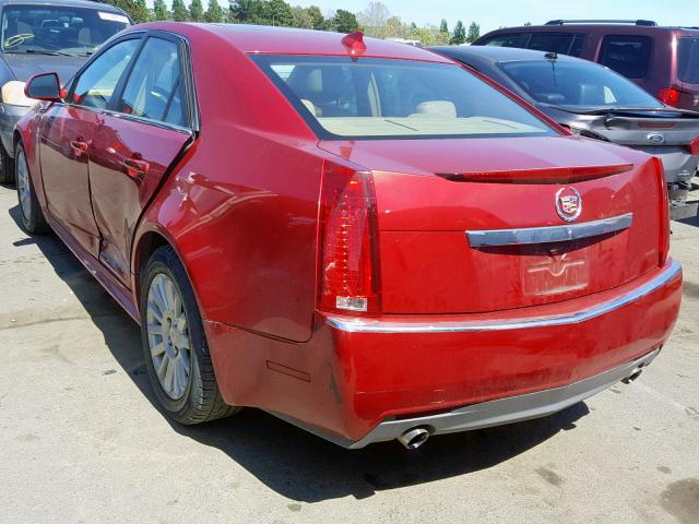 1G6DF5EG7A0125486 - 2010 CADILLAC CTS LUXURY RED photo 3