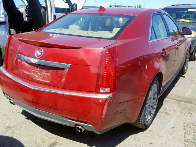 1G6DF5EG7A0125486 - 2010 CADILLAC CTS LUXURY RED photo 4