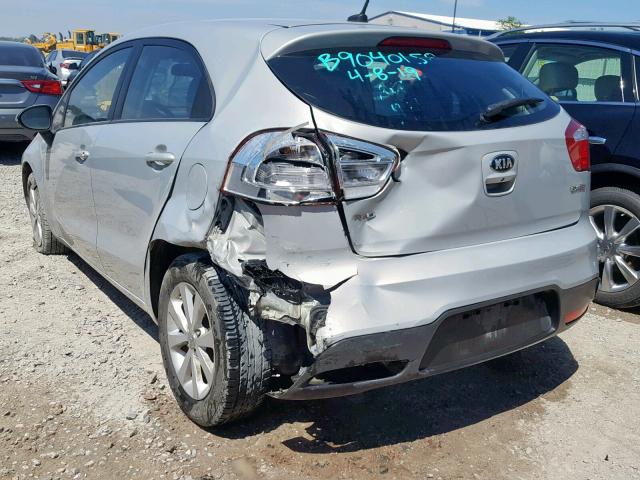 KNADN5A39D6209567 - 2013 KIA RIO EX SILVER photo 3