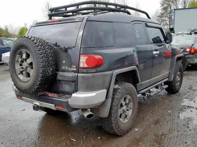 JTEBU11F870050043 - 2007 TOYOTA FJ CRUISER BLACK photo 4