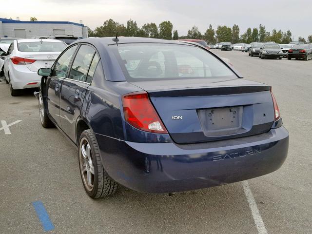 1G8AJ55F47Z144887 - 2007 SATURN ION LEVEL BLUE photo 3
