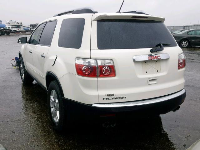 1GKER13D49J135493 - 2009 GMC ACADIA SLE WHITE photo 3