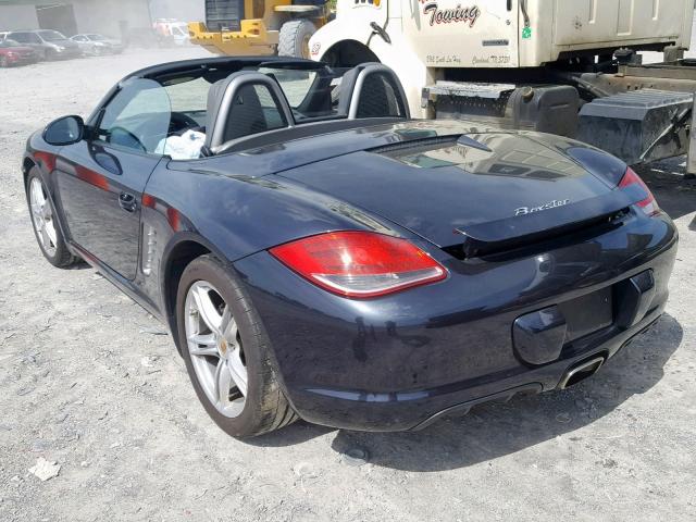 WP0CA2A82AS710422 - 2010 PORSCHE BOXSTER BLUE photo 3