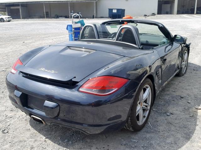 WP0CA2A82AS710422 - 2010 PORSCHE BOXSTER BLUE photo 4