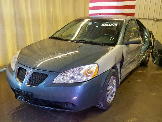 1G2ZF55B064178834 - 2006 PONTIAC G6 SE BLUE photo 2