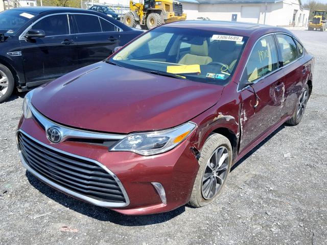 4T1BK1EB3HU246480 - 2017 TOYOTA AVALON XLE BURGUNDY photo 2