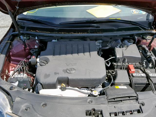 4T1BK1EB3HU246480 - 2017 TOYOTA AVALON XLE BURGUNDY photo 7