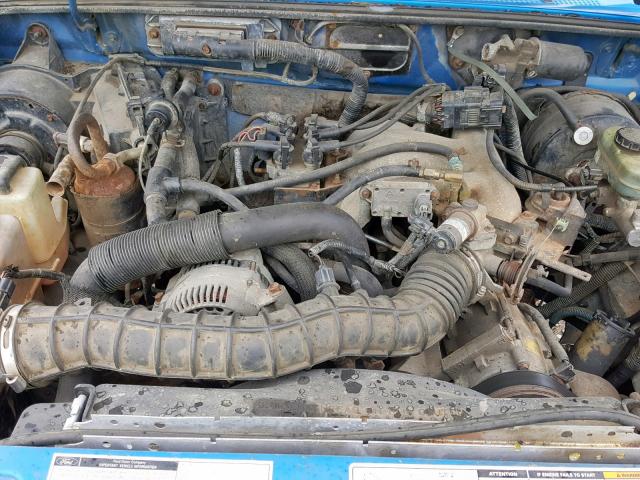 1FTYR10U0WPA28530 - 1998 FORD RANGER BLUE photo 7