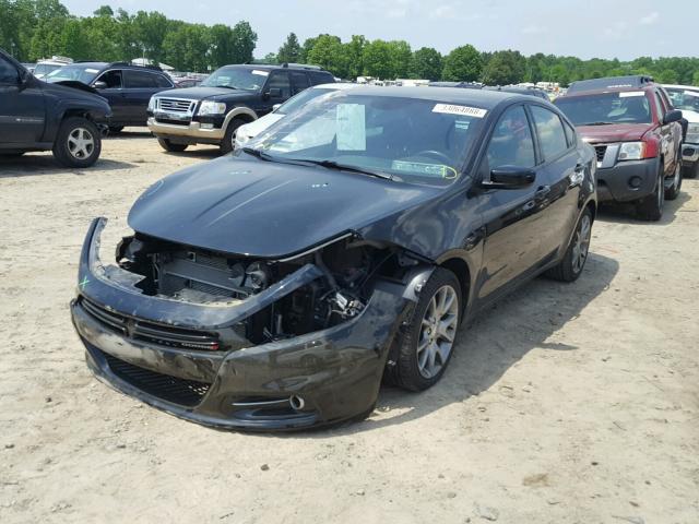 1C3CDFBBXED791872 - 2014 DODGE DART SXT BLACK photo 2