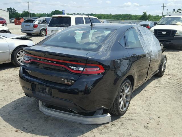 1C3CDFBBXED791872 - 2014 DODGE DART SXT BLACK photo 4