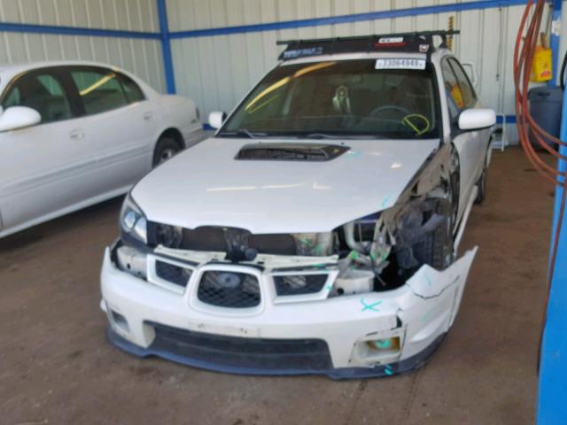 JF1GD74637G506150 - 2007 SUBARU IMPREZA WR WHITE photo 2