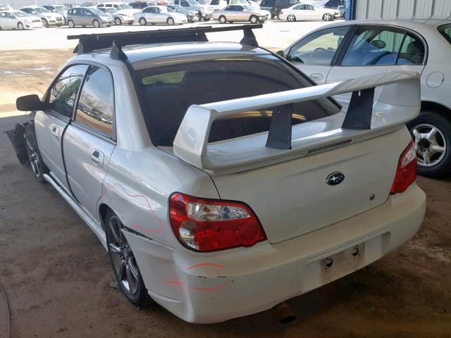 JF1GD74637G506150 - 2007 SUBARU IMPREZA WR WHITE photo 3