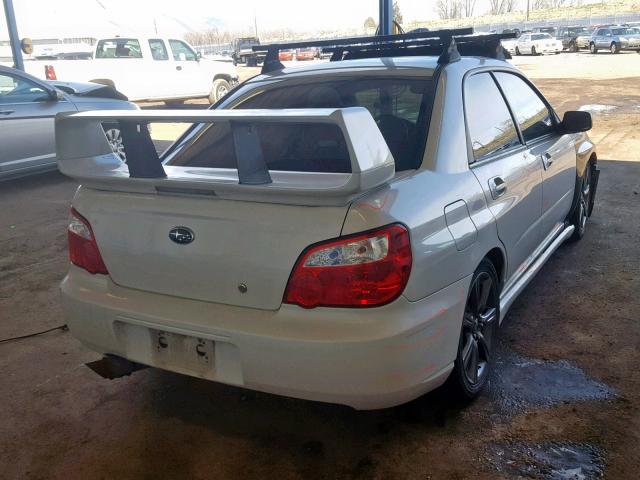 JF1GD74637G506150 - 2007 SUBARU IMPREZA WR WHITE photo 4