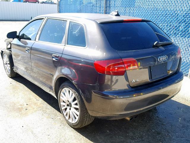 WAUNF78P26A164395 - 2006 AUDI A3 2.0 PRE GRAY photo 3