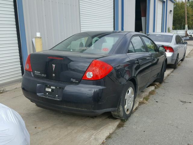 1G2ZF57B084266184 - 2008 PONTIAC G6 VALUE L BLACK photo 4