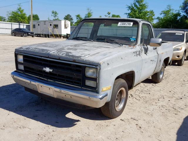 1GCDR14Z0HS115736 - 1987 CHEVROLET R10 GRAY photo 2